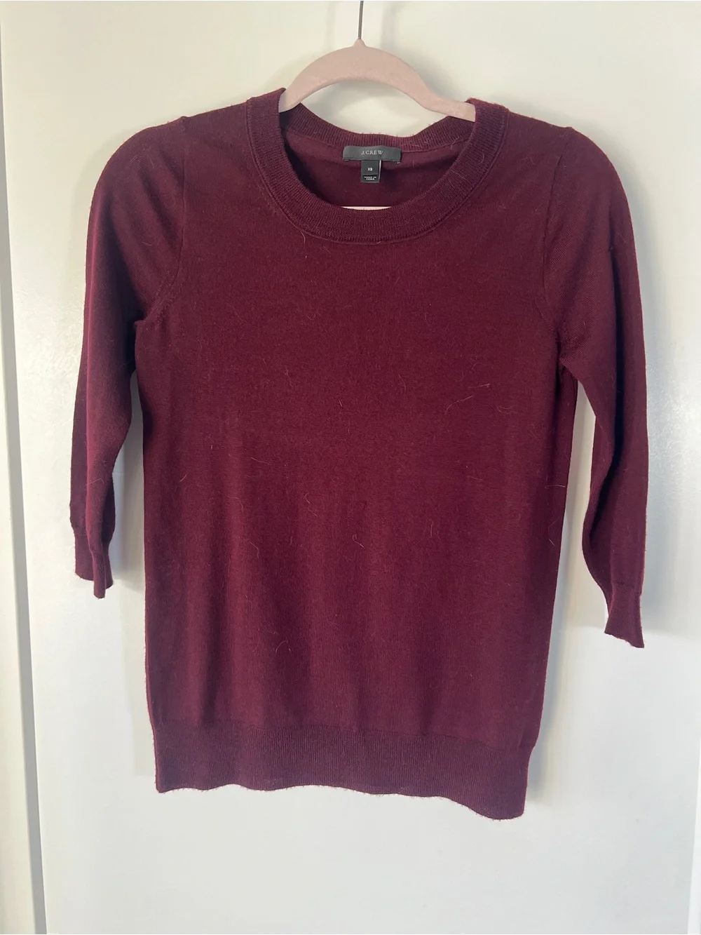 J. Crew Maroon Crewneck Sweater